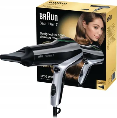 Produktbild von Braun Haartrockner Satin Hair 7 HD 710 mit IONTEC Technologie inklusive Styling Aufsatz schwarz