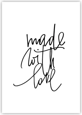 Produktbild von Poster - Poster ohne Rahmen - Erstellt mit Liebe - 70x100 cm - Wand Bild - Wanddeko - Wandbilder - Kunstposter - Wandposter - Bilder - Kunstdruck - Wanddekoration - Wandbild - P2XPA70x100-4499