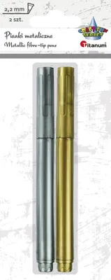 Image de Stylo marqueur or et argent métallisé