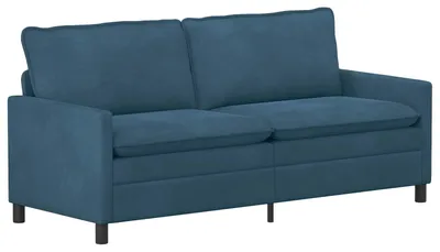 Image de Canapé vidaXL bleu 196 x 81 x 87,5 cm en velours