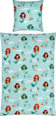 Produktbild von REDBEST Kinder-Bettwäsche türkis 1x 135x200 cm + 1x 80x80 cm