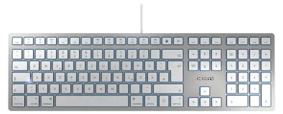 Produktbild von KC 6000 Slim for MAC Kabelgebundene Tastatur USB-A Deutsch Weiß