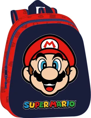 Zdjęcie produktu dla Plecak 3D Super Mario Bros, 33 cm, torba szkolna dla dzieci