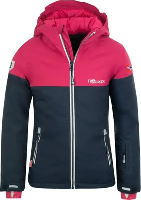 A studio shot of a children's winter jacket.