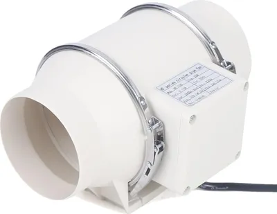 Immagine prodotto di Ventilatore ad aria, potenza del condotto in linea, elevata efficienza del flusso d'aria, BIANCO