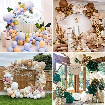 Produktbild von Metallischer Luftballonboog - 1,5 m - Gebogen - DIY - Ronde Ringballonboog - für Geburtstag, Fest, Weihnachten, Hochzeit