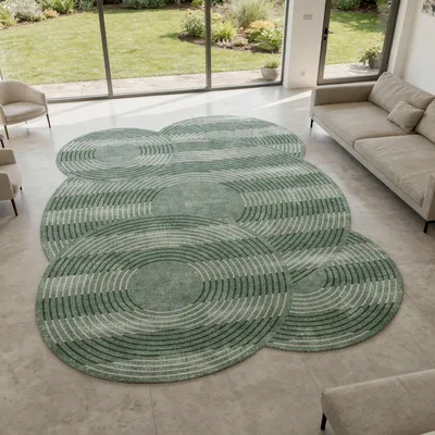 Obrázok produktu pre Conceptum Hypnose, kvalitný koberec, 180 x 280 cm, 100% polyester, zelený, protišmykový