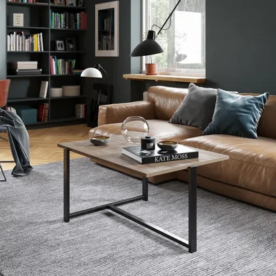 Produktbild von Skye Decor, Merideths - Walnut, Couchtisch, Nussbaum, 100 % MELAMINBESCHICHTETE SPANPLATTEN, 92 x 64 x 45 cm