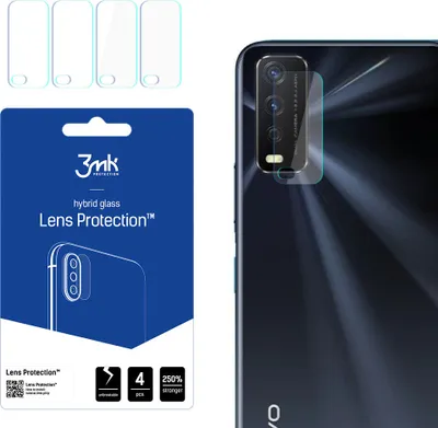 Produktbild von 3mk Hybridglas Lens Protection für Vivo Y30G Kamera Objektiv Kameralinse 0,16mm 6H (4 Stück)