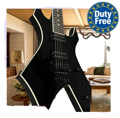 Zdjęcie produktu dla Gitara, gryf z palisandru, stały mostek, kolor czarny