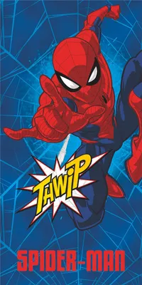 Obrázek produktu pro Spider-Man Thwip bavlněný ručník 70x140 cm plážový ručník osuška