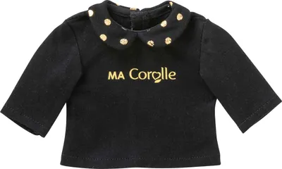 Image de Corolle Zwart en Goud T-shirt voor Poppen, 36cm