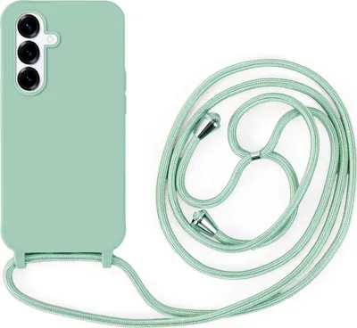 Produktbild von Handykette für Samsung Galaxy S25 Hanyhülle mit Band Hülle mit Kodel Smartphone Halskette in Mintgrün