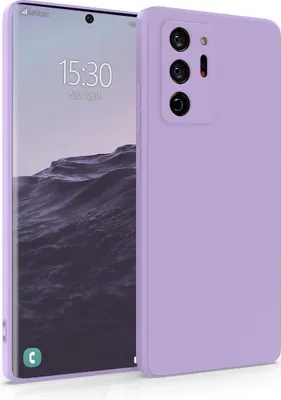 Produktbild von Hülle für Samsung Galaxy Note 20 Ultra - Handyhülle mit Kameraschutz Cover aus Silikon in Lila