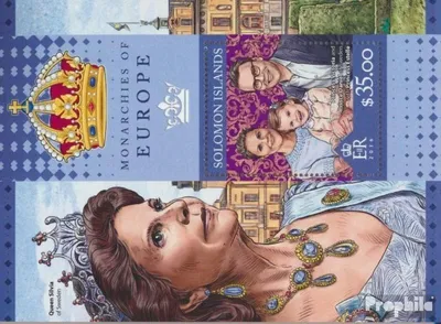 Produktbild von Briefmarken Salomoninseln 2016 Mi Block 547 (kompl. Ausg.) postfrisch Monarchien Europas