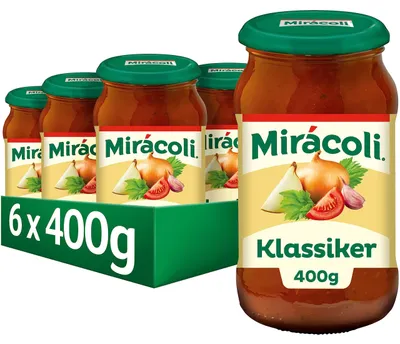 Produktbild von Pasta Sauce MIRÁCOLI Klassiker 6 x 400g, Tomatensauce, italienisch