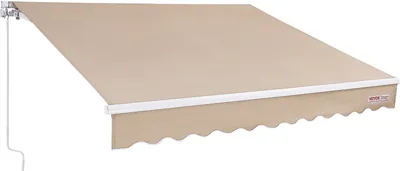 Immagine prodotto di Tenda da sole per balconi 2,4x2,1 m a braccio pieghevole regolabile in altezza da 2,4 a 3,7 m tenda a pinza retrattile in acciaio alluminio 280G rivestimento bifacciale inPoliuretanotenda da sole per balconi tenda da sole per patio