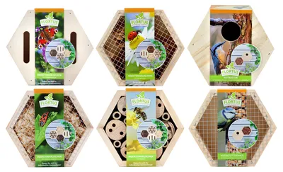 Produktbild von Insektenhotels, Vogelfutterhaus und Nistkasten Set | Für Tiere von FLORTUS