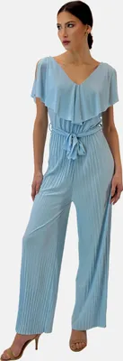 Imagen del producto de Mono Elara Damen, corte en V, modelo 1205, color azul claro