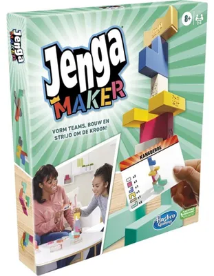 Obrázek produktu pro Hasbro Jenga Maker - dřevěná rodinná hra pro děti i dospělé