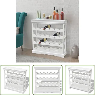 Obrázek produktu pro The Living Store Skříňka na víno Abreu White