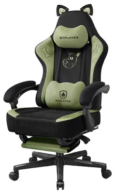 Immagine prodotto di Sedia da gaming ergonomica con orecchie a forma di gatto e imbottitura in memory foam