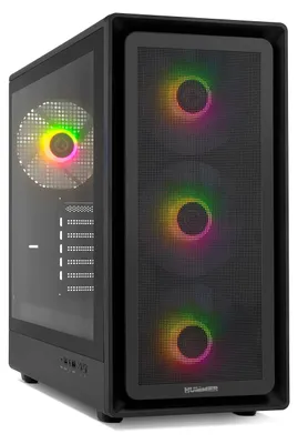 Image de Boîtier ATX Nox Hummer Aero Hyperflow ARGB Noir