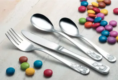 Immagine prodotto di Posate per bambini Esmeyer "BAMBINO", 4 pezzi, acciaio inox