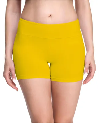 Image de Short de cyclisme pour femme Merry Style en viscose MS10-284 (jaune, XS)