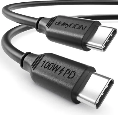Produktbild von deleyCON 1,5m USB C Kabel PD3.0 (100W Schnellladekabel) Ladekabel für iPhone 17 16 15 Pro Max Air Galaxy S25 S24 S23 S22 Pixel iPad Pro MacBook Air Tablets Switch PS5 - Schwarz