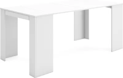 Immagine prodotto di S III Consolle allungabile, 180x90x77cm, Per 8 persone, Tavolo da pranzo, Bianco