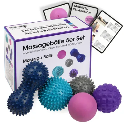 Image de Balles de massage - Ensemble de 5 pièces - Différentes duretés -