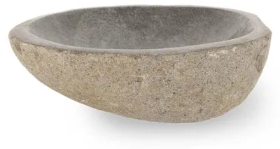 Productafbeelding van Natuursteenschaal 30 cm - Decoratieschaal van Riviersteen - Handgemaakt - Onderhoudsvriendelijk