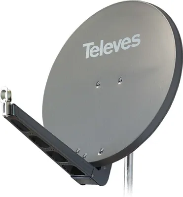 Immagine prodotto di Televes Antenna parabolica in alluminio 75x85 cm, color grafite S75QSD-G