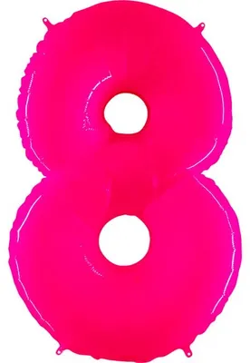 Produktbild von Balon 102Cm Fluorescencyjny Grabo Cyfra 8