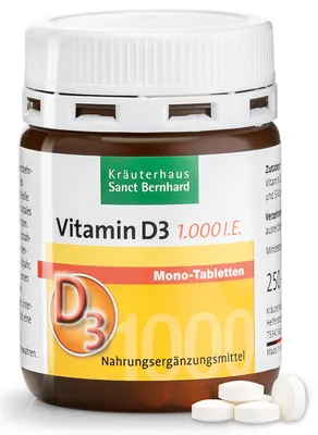 Produktbild von Sanct Bernhard Vitamin D 1000 I.E. 250 Tabletten