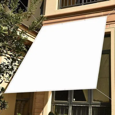 Image de Protection solaire de jardin - Toile d'ombrage - Hydrofuge - 1,6 x 2,6 m - Blanc