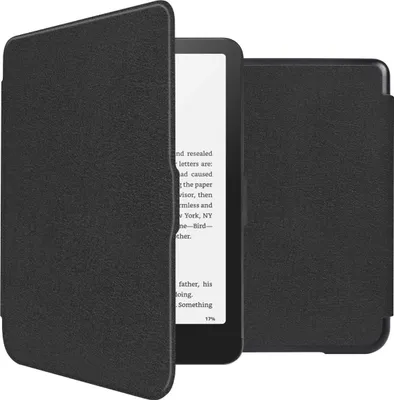 Productafbeelding van imoshion Slim Hard Case Bookcase voor de Amazon Kindle Paperwhite (2024) / Paperwhite Signature Edition (2024) / Colorsoft (2024) / Colorsoft Signature Edition (2024) - Zwart