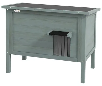 Immagine prodotto di Cuccia per gatti da esterno, isolata | Colore: Grigio, Nero | Dimensioni: 85x50x68,5 cm