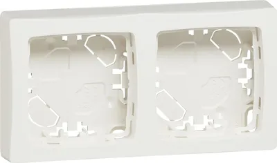 Productafbeelding van Legrand inbouwframe, 2-voudig, Oteo, IP20, ultrawit, 1 stuk.