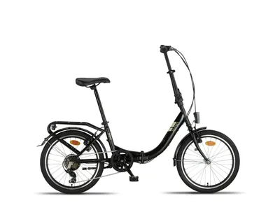 Obrázek produktu pro PACTO EIGHT - Vysoce kvalitní skládací kolo 27cm ocelový rám 20" dvoustěnné hliníkové ráfky 6 rychlostí Shimano skládací kolo Dutch bike black