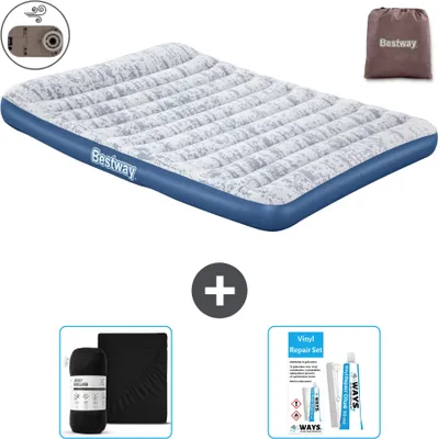Produktbild von Bestway Luftmatratze - 2-Personen - 152 x 203 x 30 cm - Blau - Inklusive Zubehör