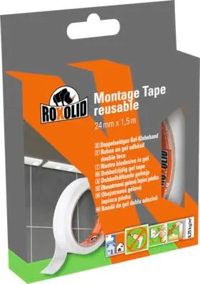 Obrázek produktu pro Oboustranná montážní nano páska ROXOLID 24mm x 1,5m