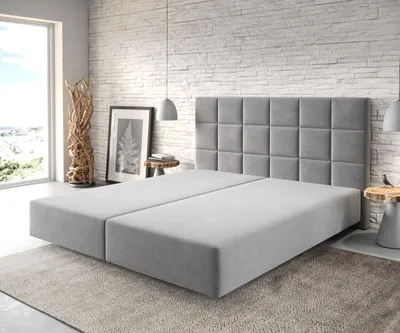 Produktbild von DELIFE Boxspringgestell Dream-Fine 180x200 cm Mikrofaser Grau
