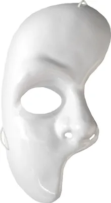 Produktbild von festartikel-müller GmbH Pvc-Halbmaske weiß Sonstige Sonstige
