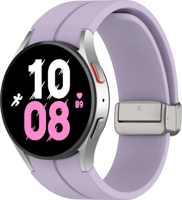 Produktbild von Silikonowy pasek Bizon Strap Watch Silicone L do Galaxy Watch FE/7/6/6 Classic/5/5 Pro/4/4 Classic, lawendowy