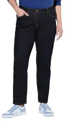 Image de Jean pour femmes Ulla Popken, denim bleu foncé, taille 46