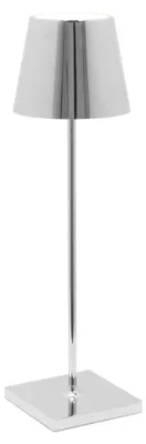 LED-Tischleuchte, dimmbar, 2700-3000K, Aluminium, H38 cm, silber
