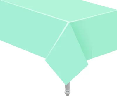 Zdjęcie produktu dla Miętowo-zielony papierowy obrus 132x183 cm