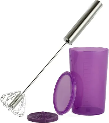 Produktbild von Handmixer, Quirl, 200 ml, Met Maßbeker aus Silikon, Stahl, Paar